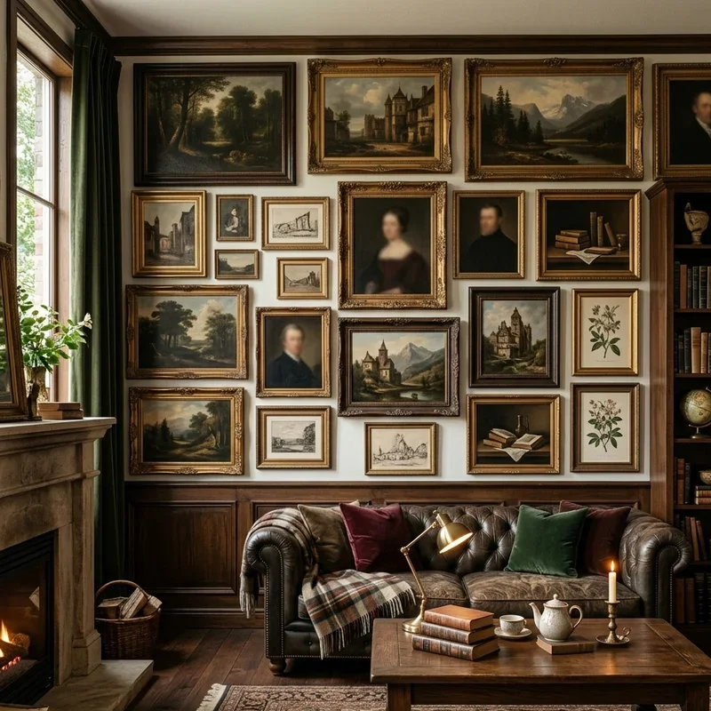 Dark Academia Living Room Ideas