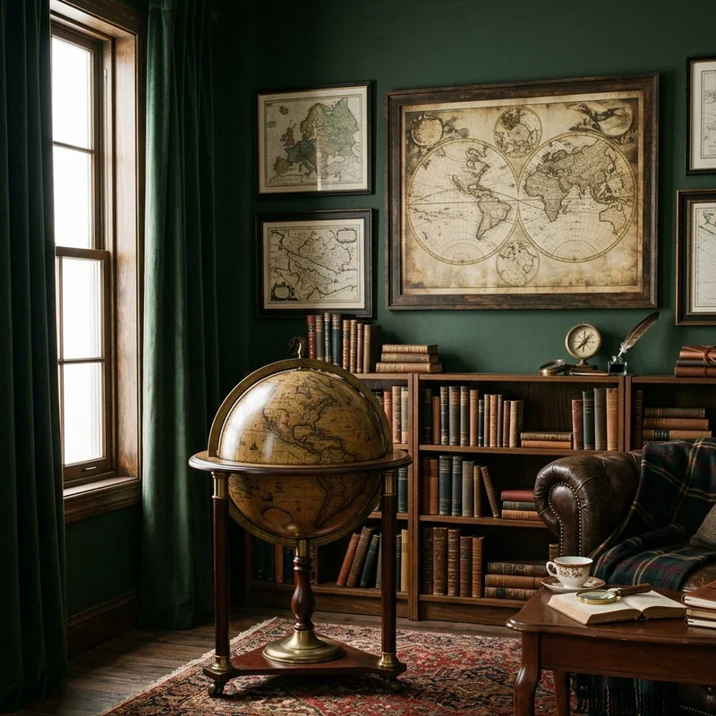 Dark Academia Living Room Ideas