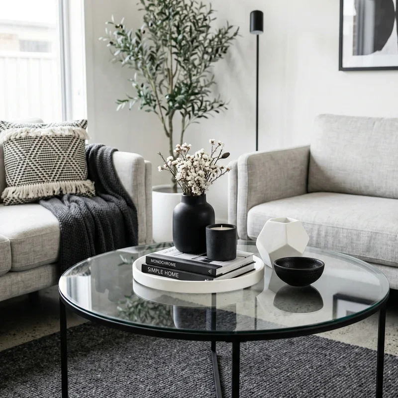 Glass Coffee Table Decor Ideas