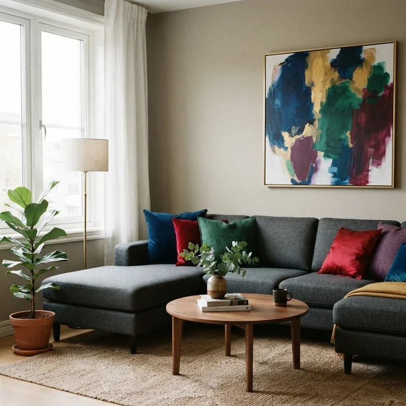 Dark Grey Sectional Living Room Ideas