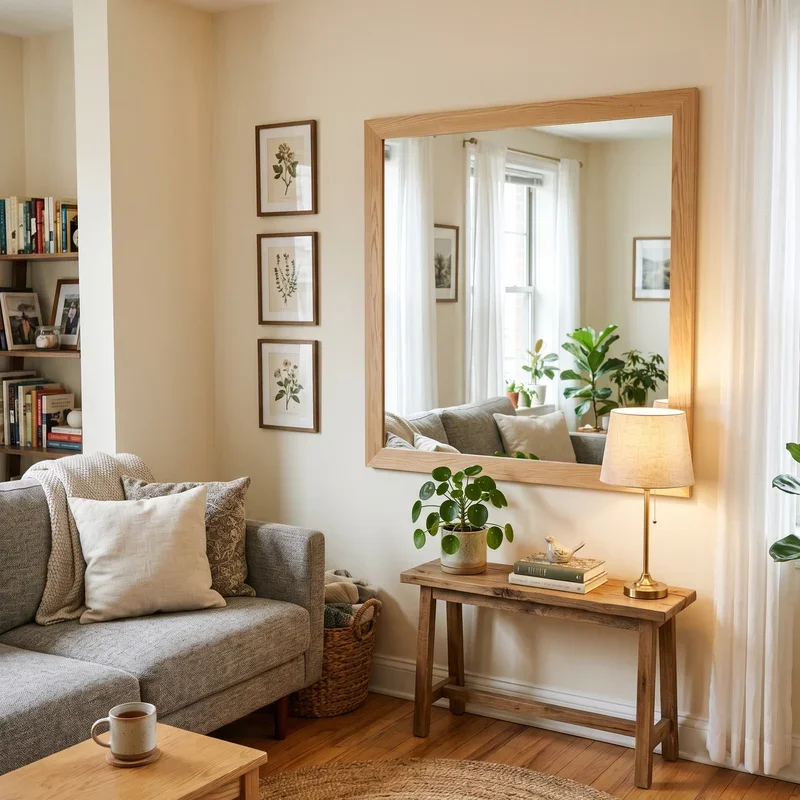 15 Small Living Room Mirror Ideas to Make Spaces Feel Bigger
