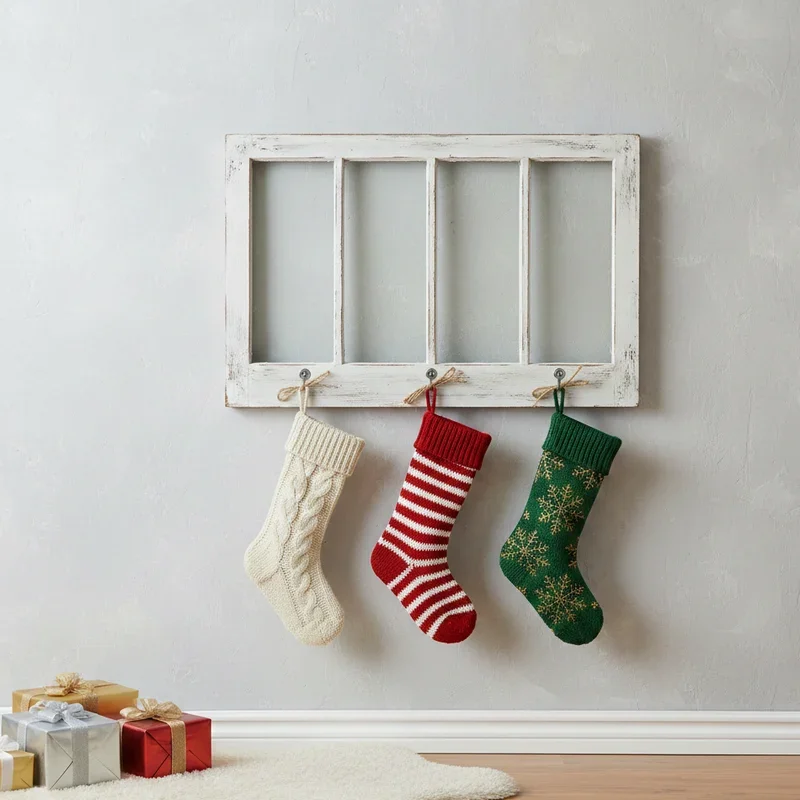 Stocking Hanging Ideas Without Fireplace