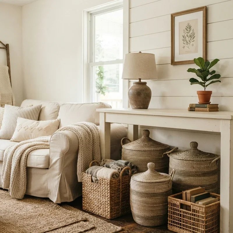 Farmhouse Living Room Decorating Ideas