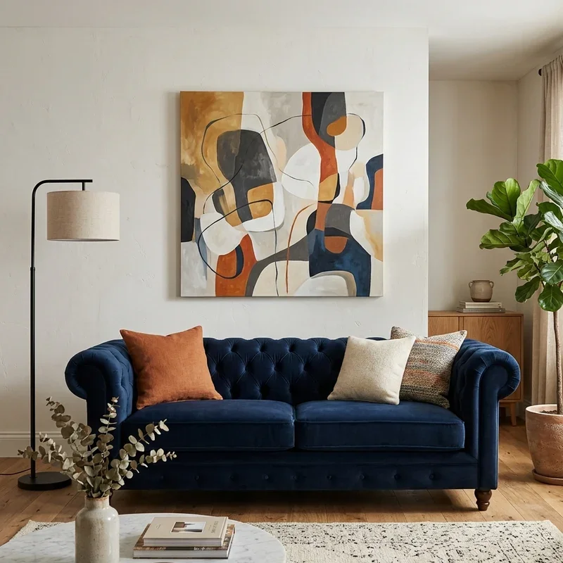Modern Chesterfield Sofa Living Room Ideas