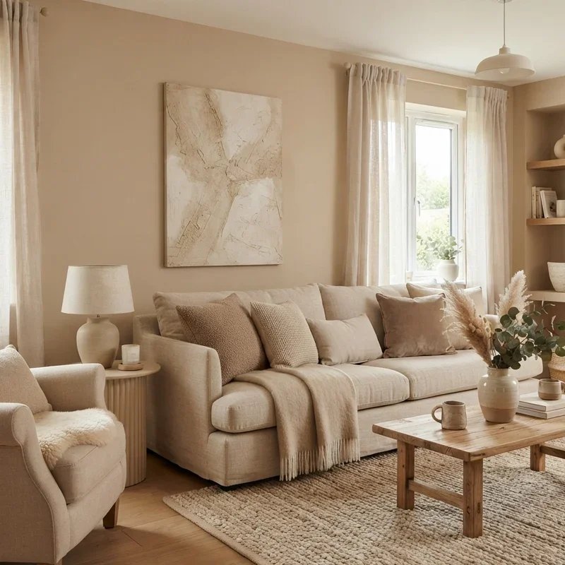 Brown and Beige Living Room Ideas