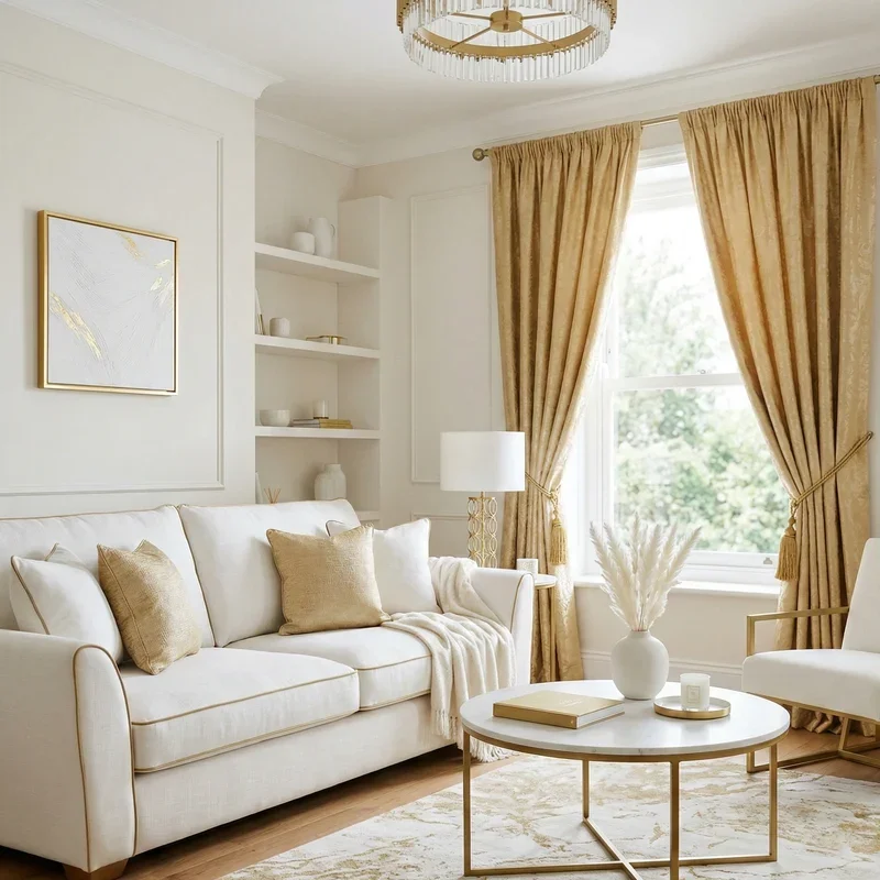 Gold Curtains Living Room Ideas