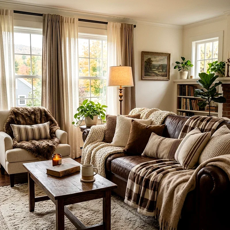 Brown and Cream Living Room Ideas