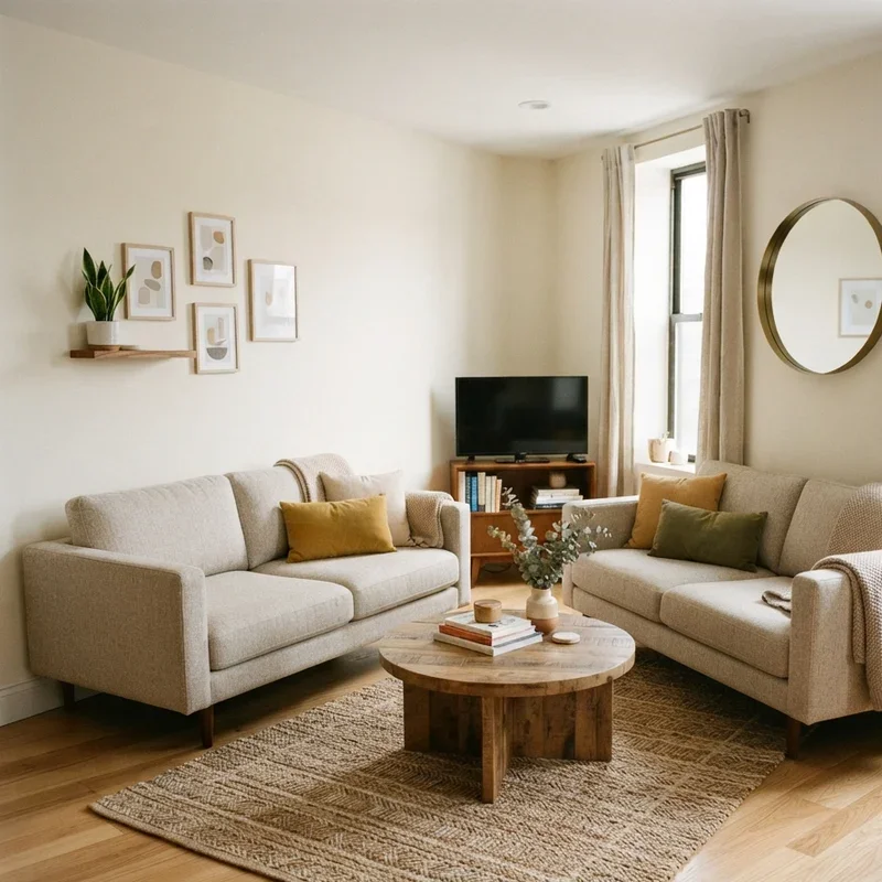 Two Sofa Living Room Ideas