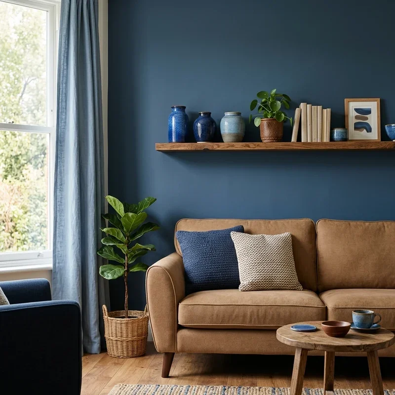 Blue and Brown Living Room Ideas
