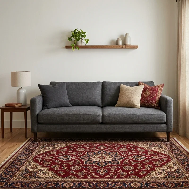 Dark Grey Couch Rug Ideas