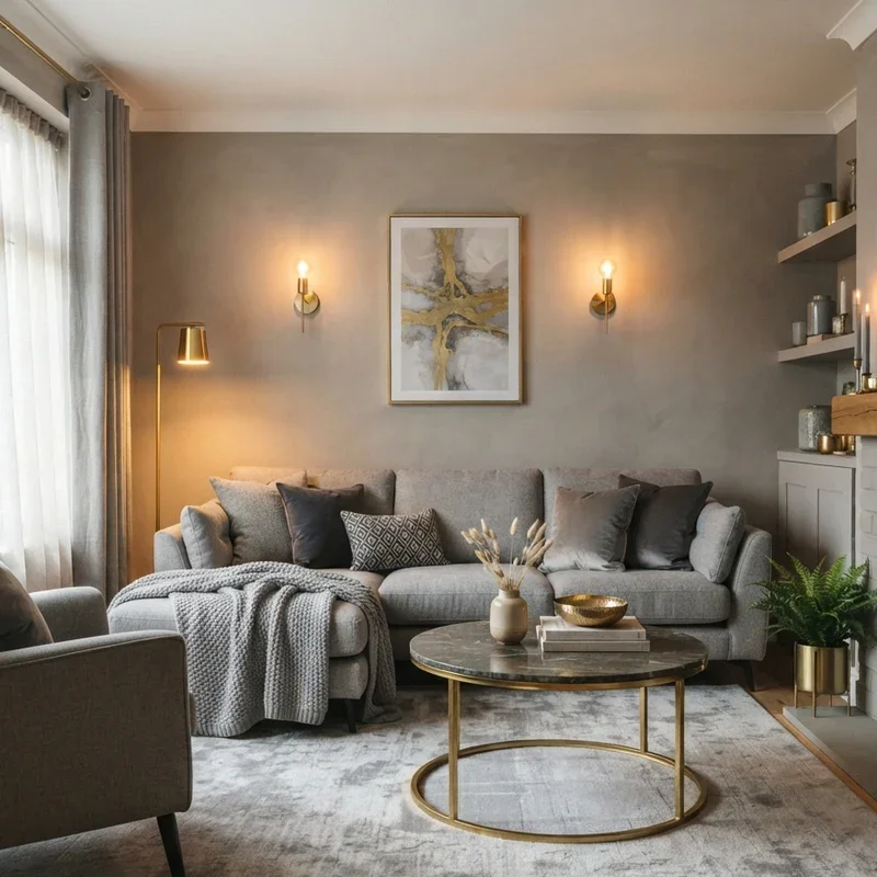 Warm Cozy Grey Living Room Ideas