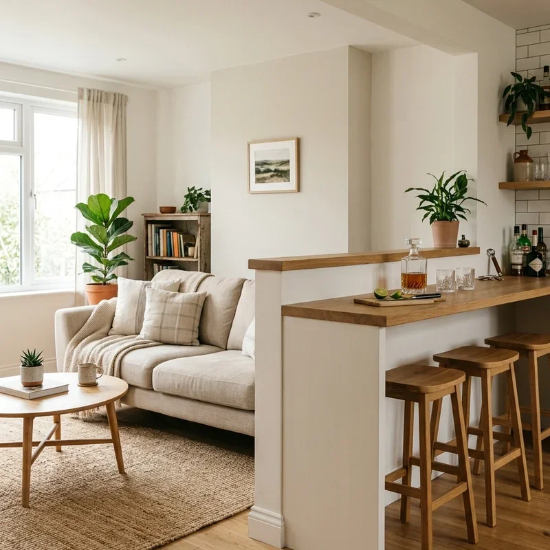 Half Wall Living Room Ideas