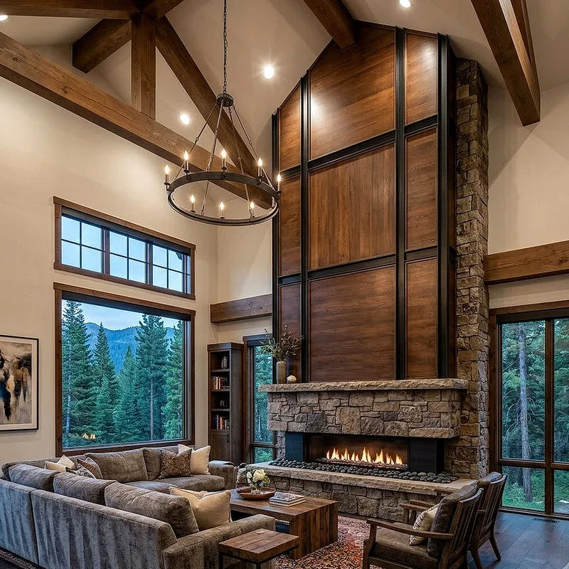 Two Story Fireplace Ideas