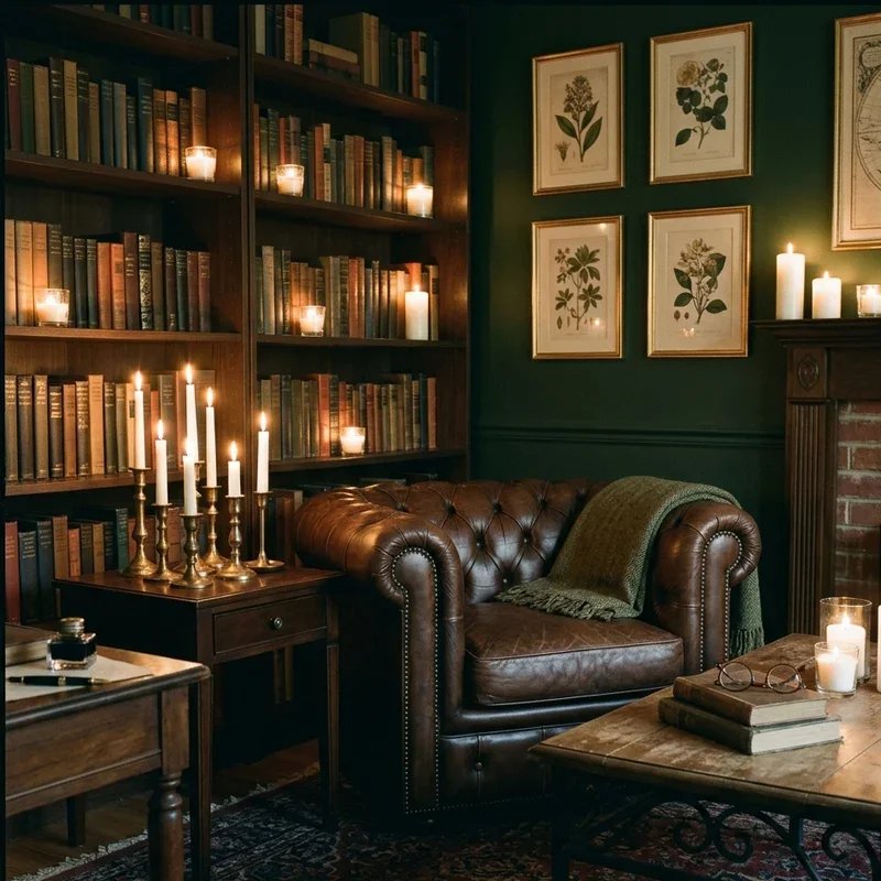Dark Academia Living Room Ideas