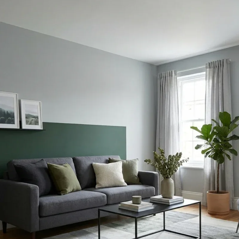 Green and Grey Living Room Ideas