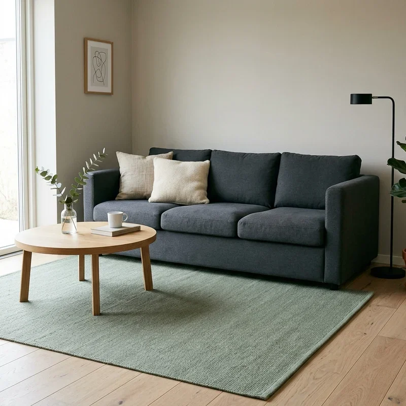 Dark Grey Couch Rug Ideas