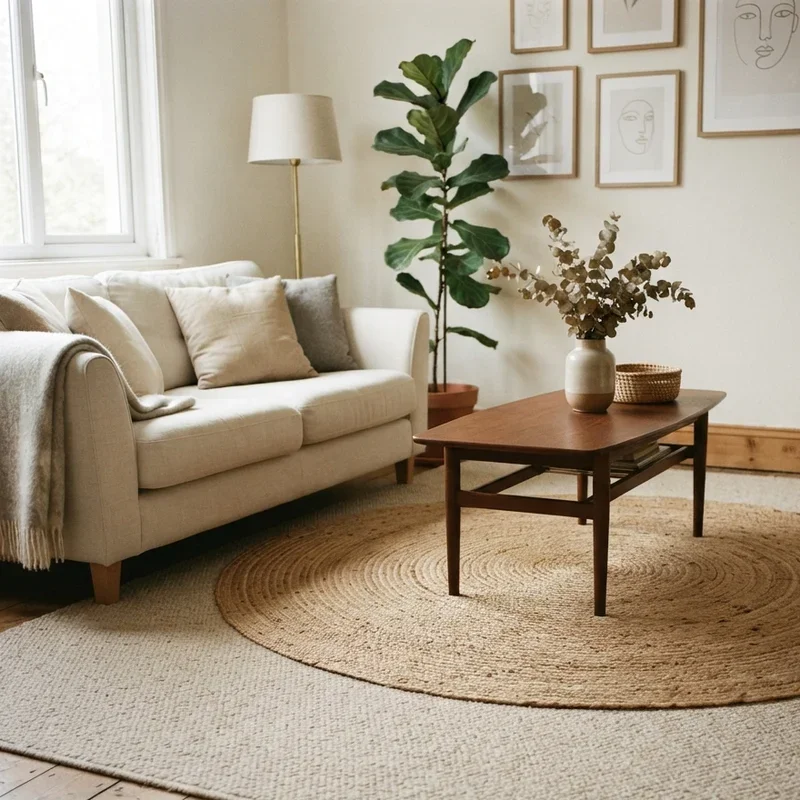 Rug on Carpet Living Room Ideas