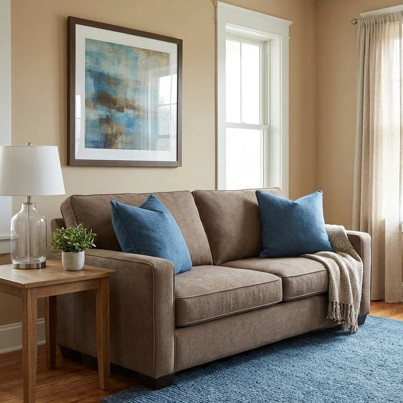Blue and Brown Living Room Ideas