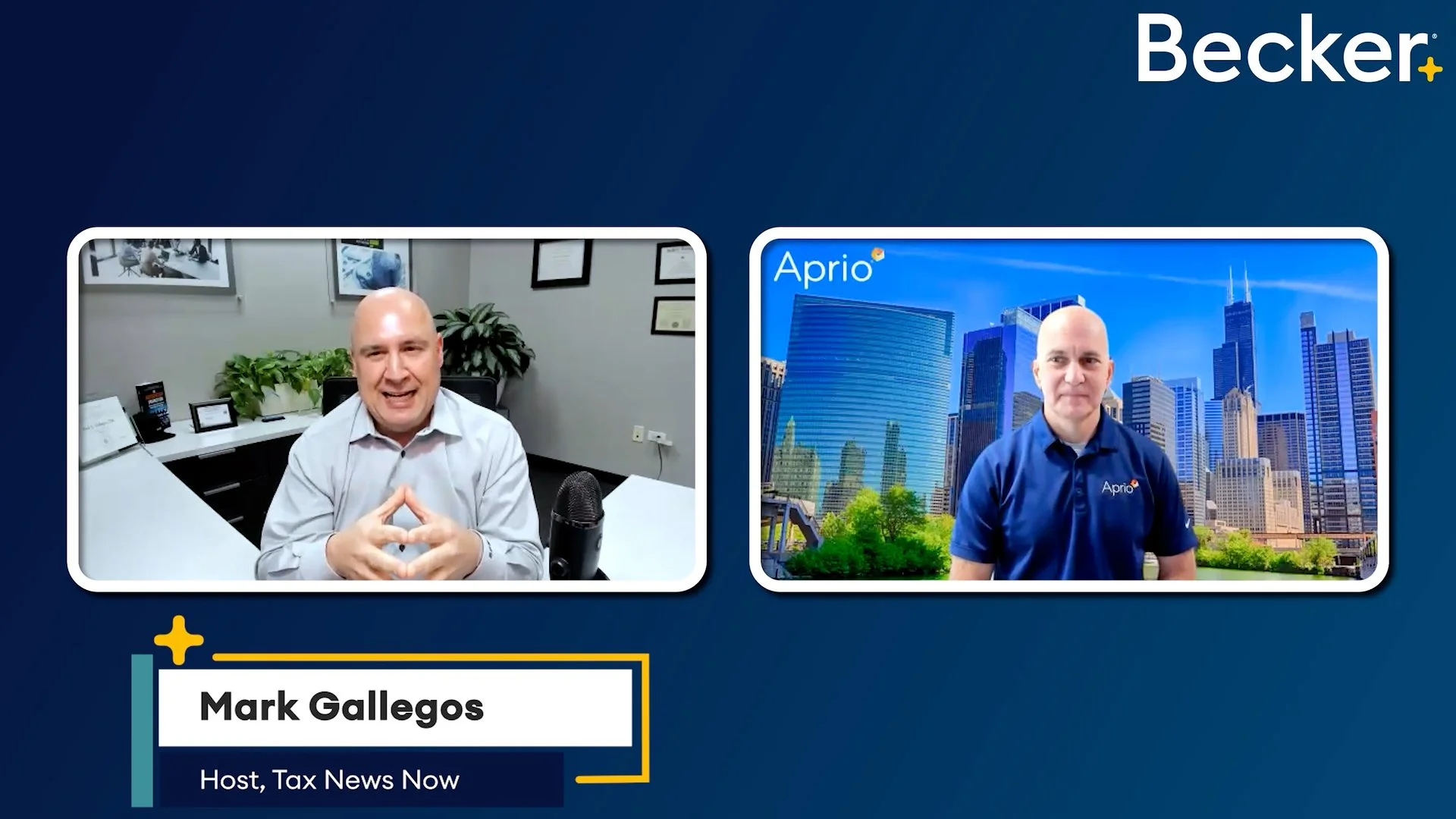 Becker Accounting Podcast snippet with Mark Gallegos and Mark Mirsky.
