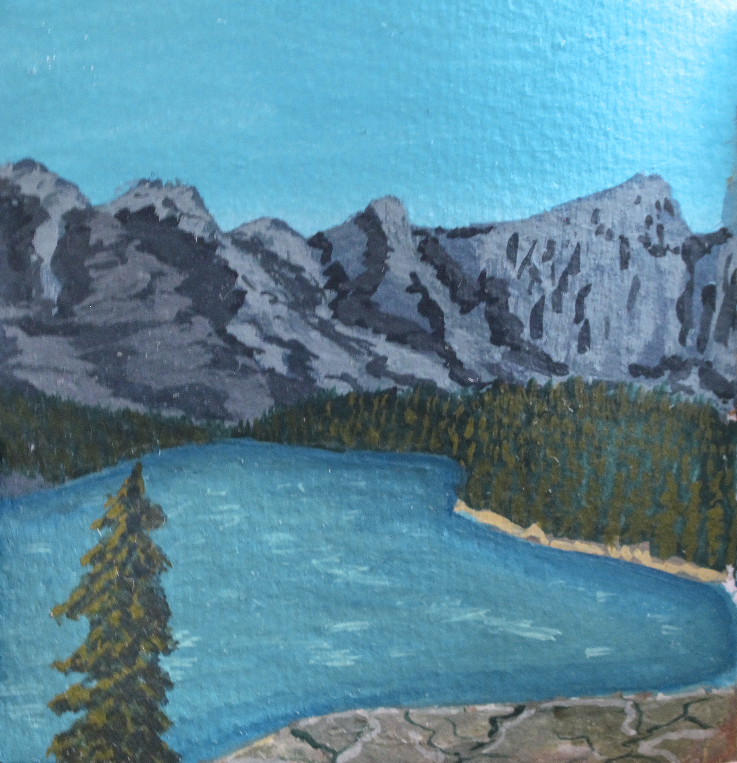Moraine Lake - Gouache on Paper