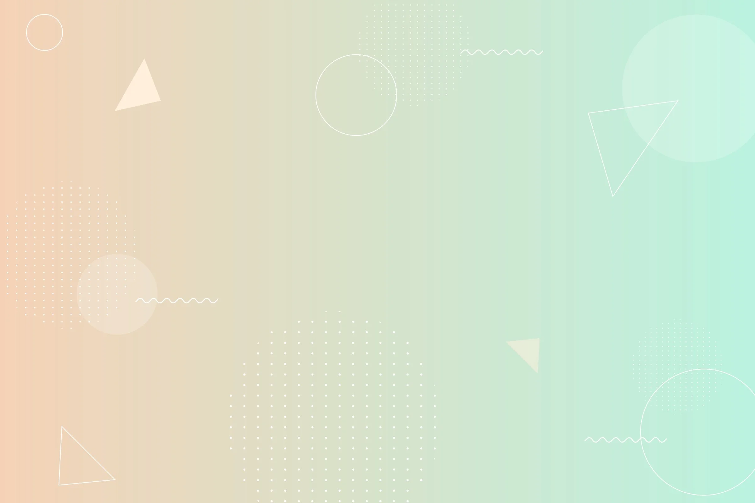 Abstract pastel gradient background with geometric shapes and dotted patterns.