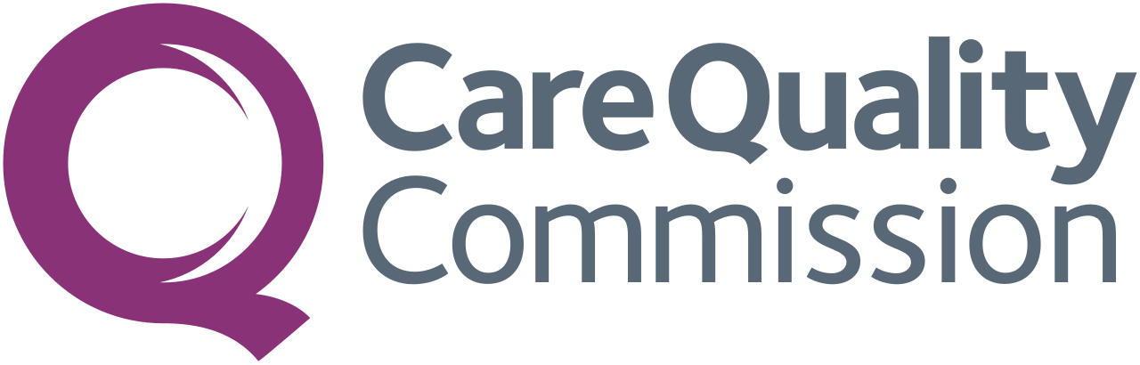 The Care Quality Commission logo with a stylized purple 'Q' and the name written in dark gray.