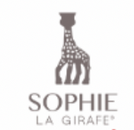 Logo mit Giraffe und dem Text 'SOPHIE LA GIRAFFE'