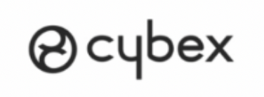 Logo von Cybex in Schwarz und Weiß