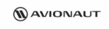 Logo mit schwarzer Schrift 'AVIONAUT' und einem runden Symbol
