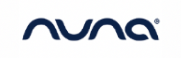 Logo der Marke NUNA auf weißem Hintergrund
