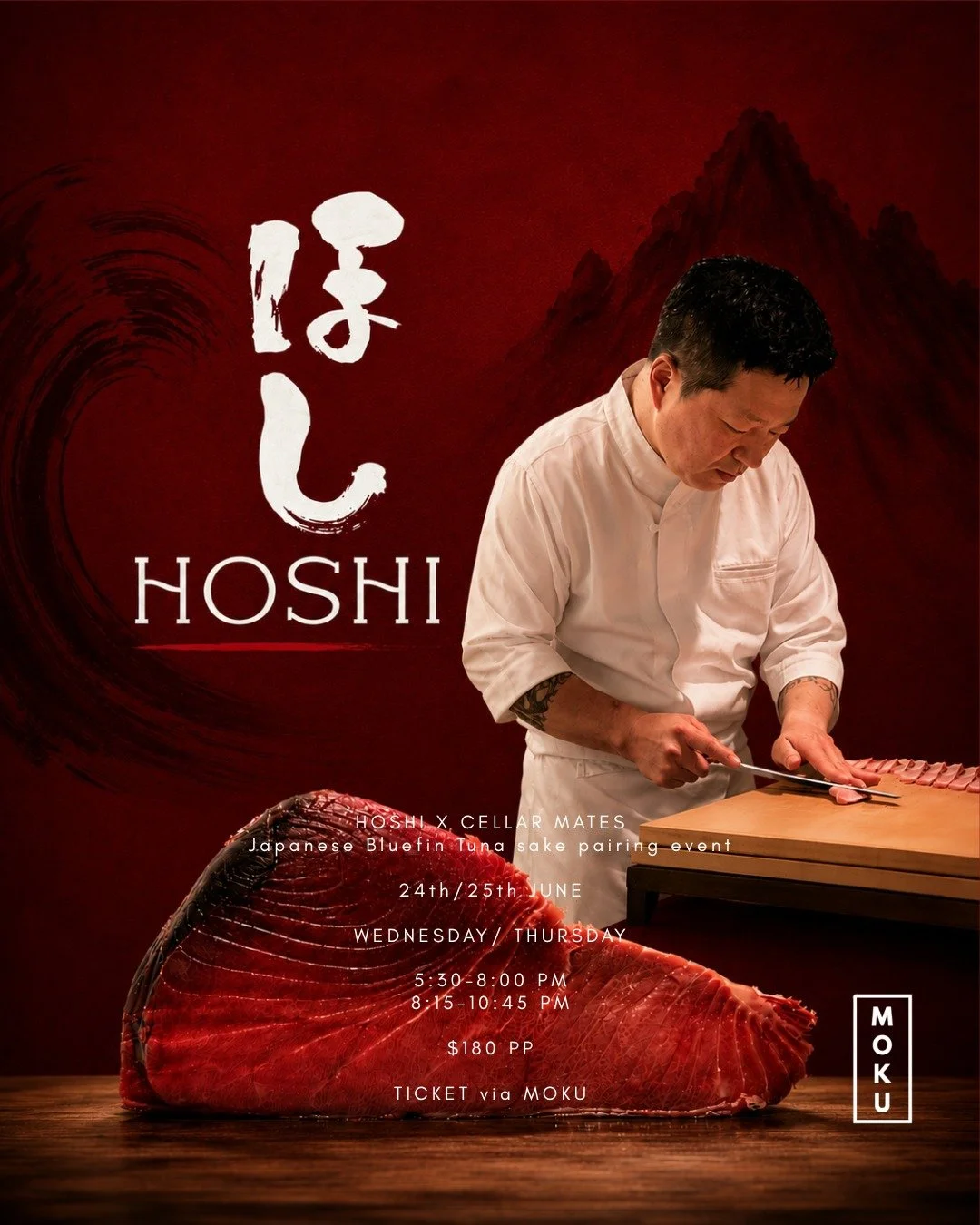 HOSHI X CELLAR MATES TUNA MENU