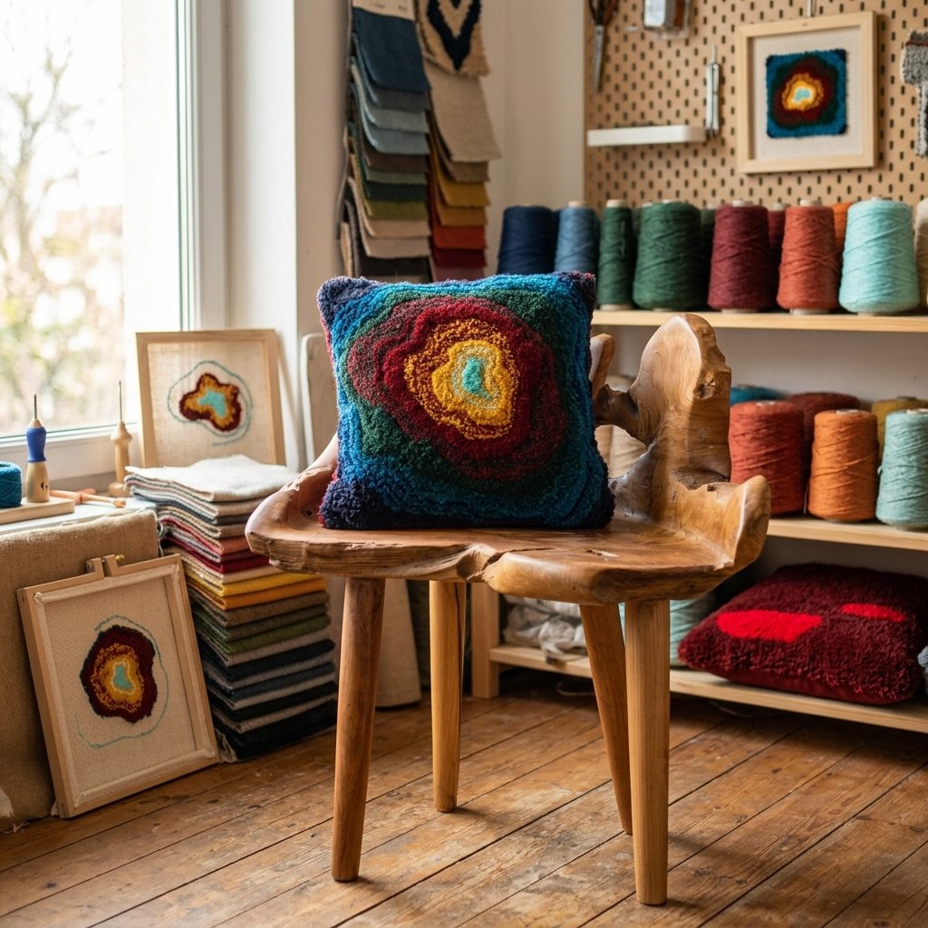 Le coussin &laquo;&nbsp;strates&nbsp;&raquo; est de nouveau en ligne ! 
www.maisonetatelier-amaadao.com

#maisoncouture #ateliercreatif #tufting #designcontemporain #association