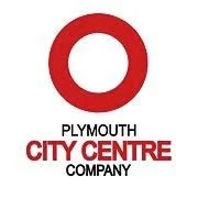 Logo of Plymouth City Centre Company with a red circle and black and red text.