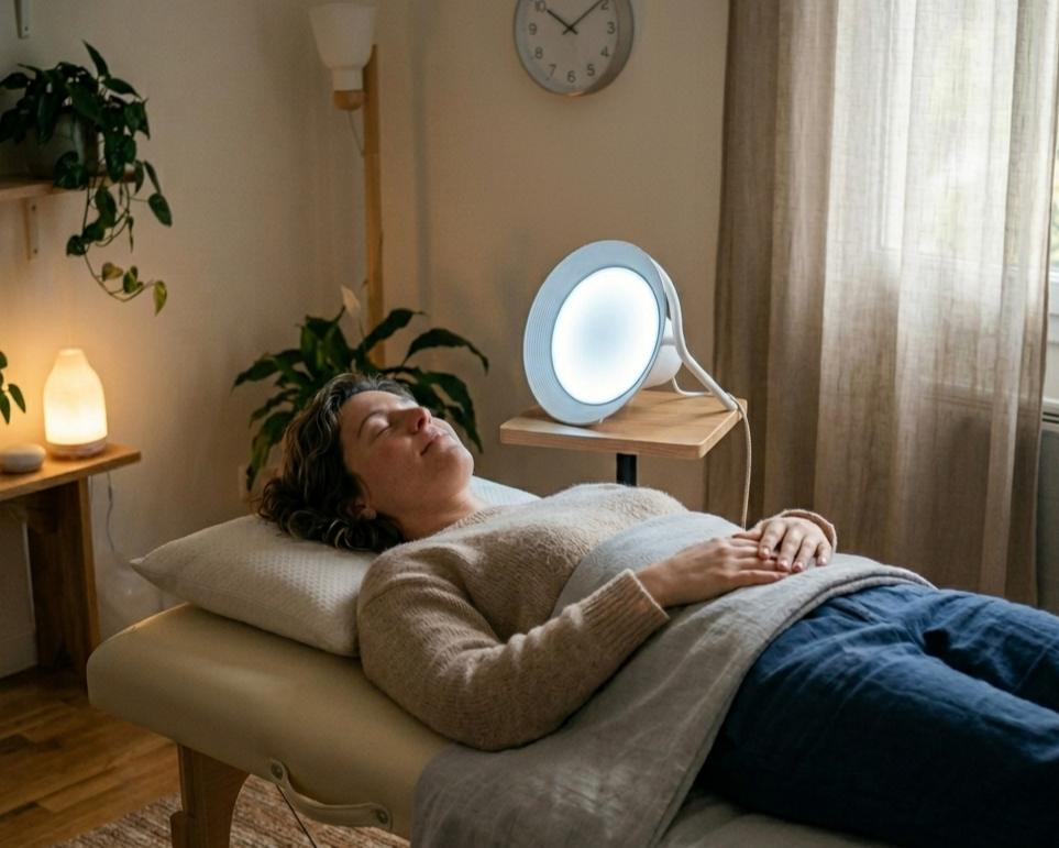 Séance de relaxation profonde             avec la Dream Machine