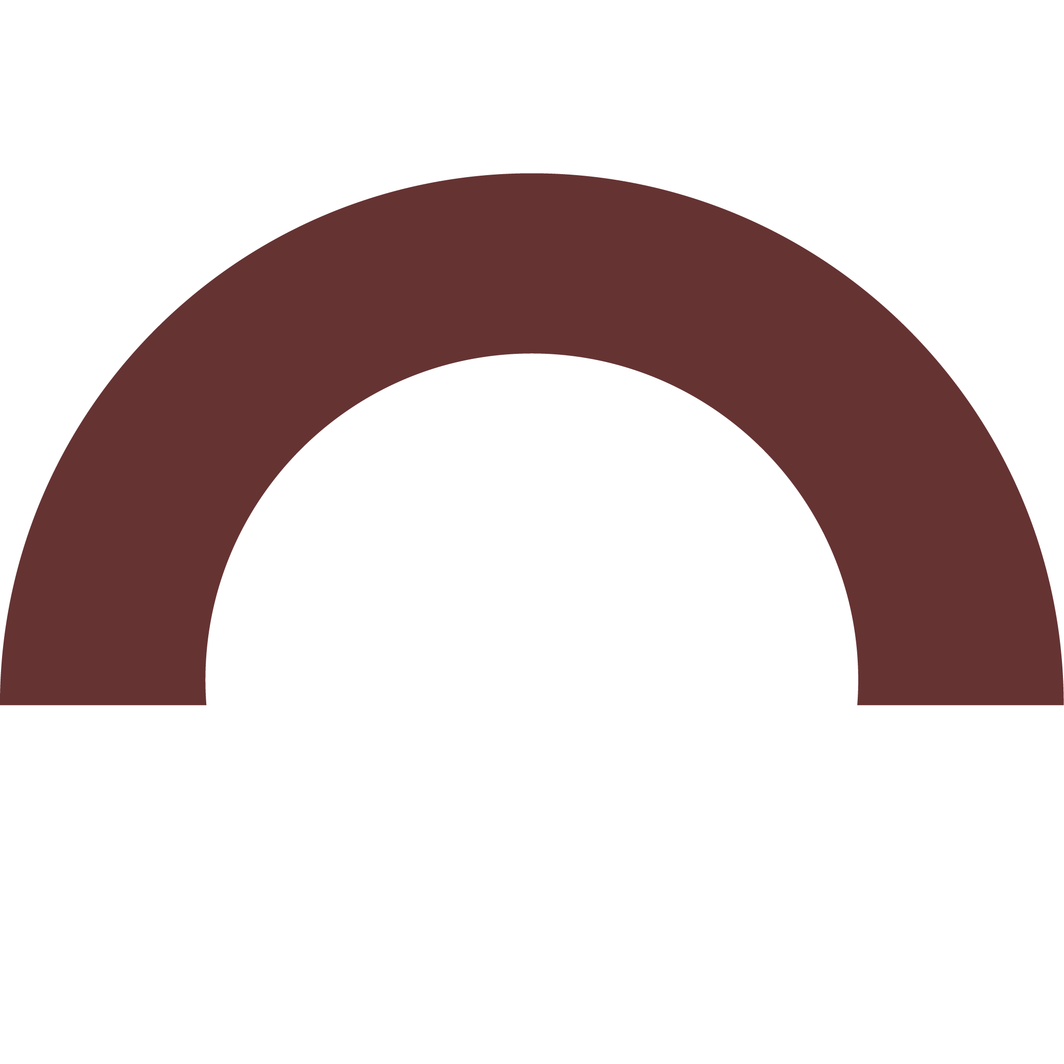 Image représentant un graphique avec un arc de couleur marron sur fond noir.