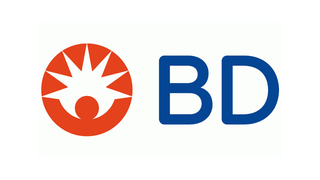 Logo avec un symbole orange et blanc et les lettres "BD" en bleu