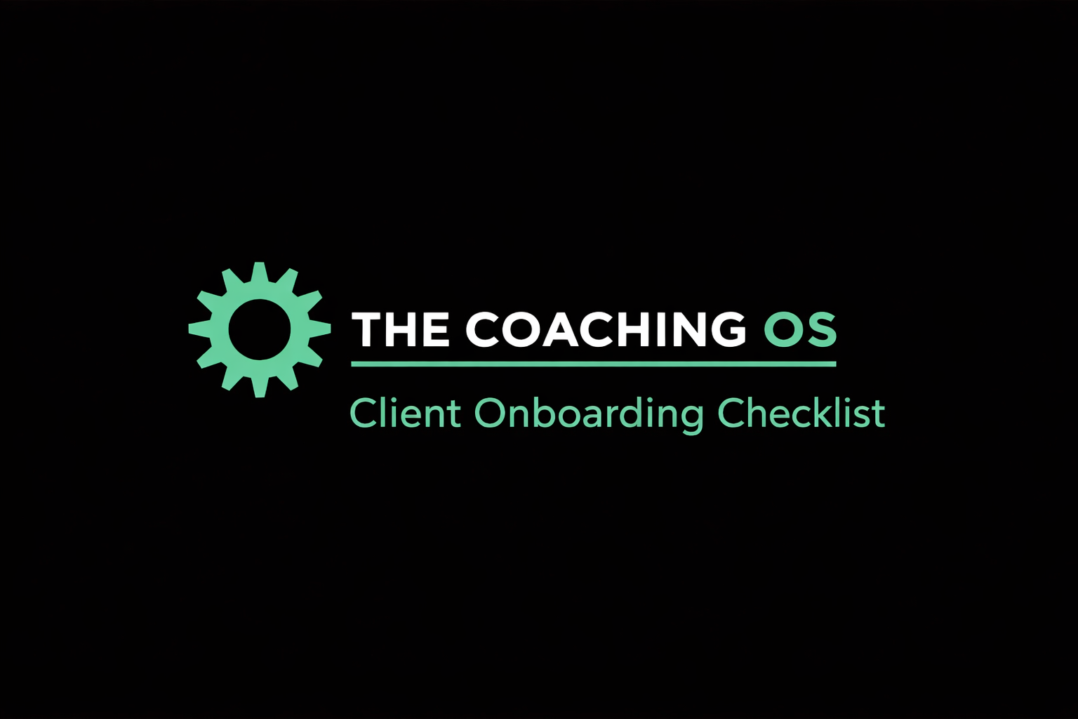Client Onboarding Checklist