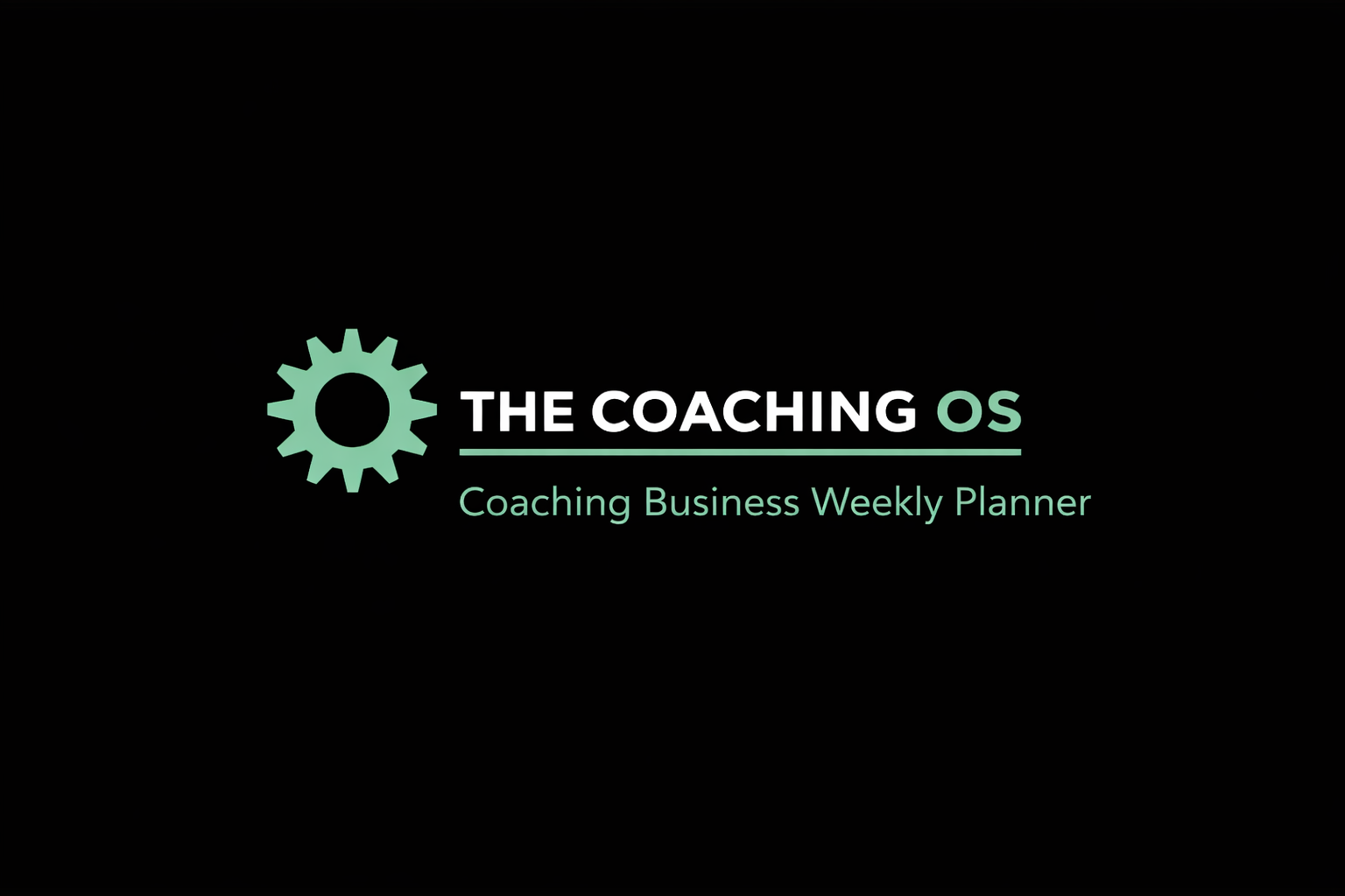 Coaching Business Weekly Planner