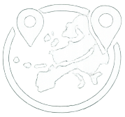 Globally connected locations linked by a plane flying over a world map