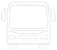 Front view of a bus