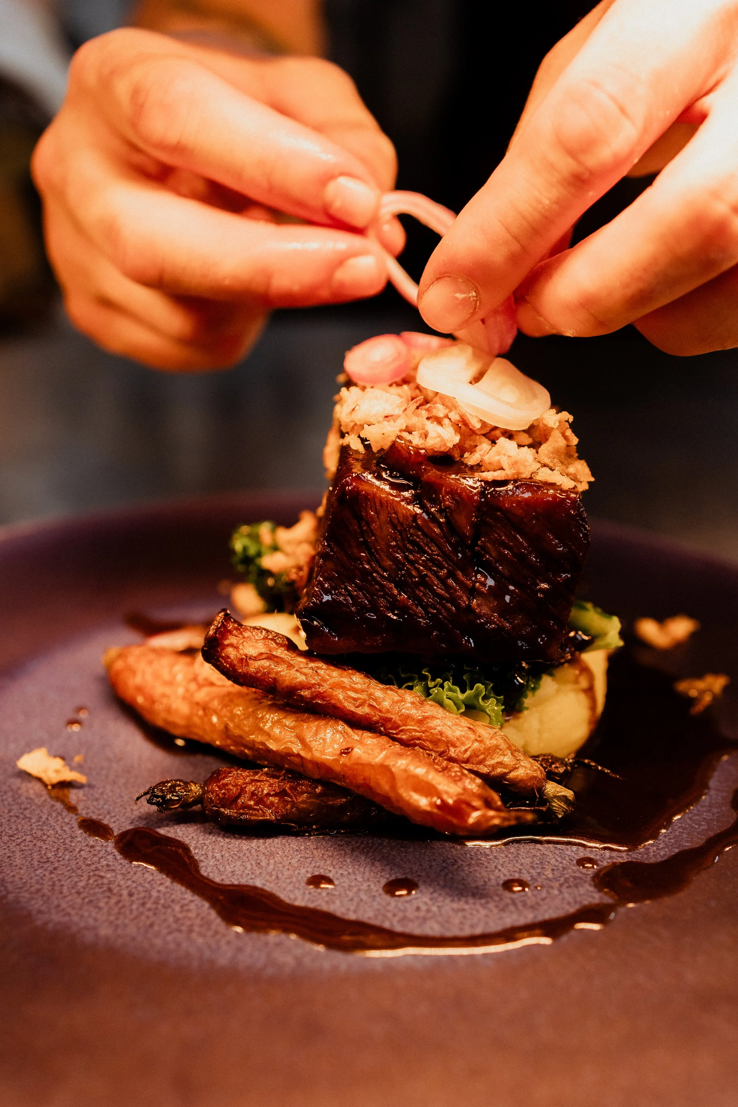 Food photography for The Glass House restaurant in Wynyard, North East England