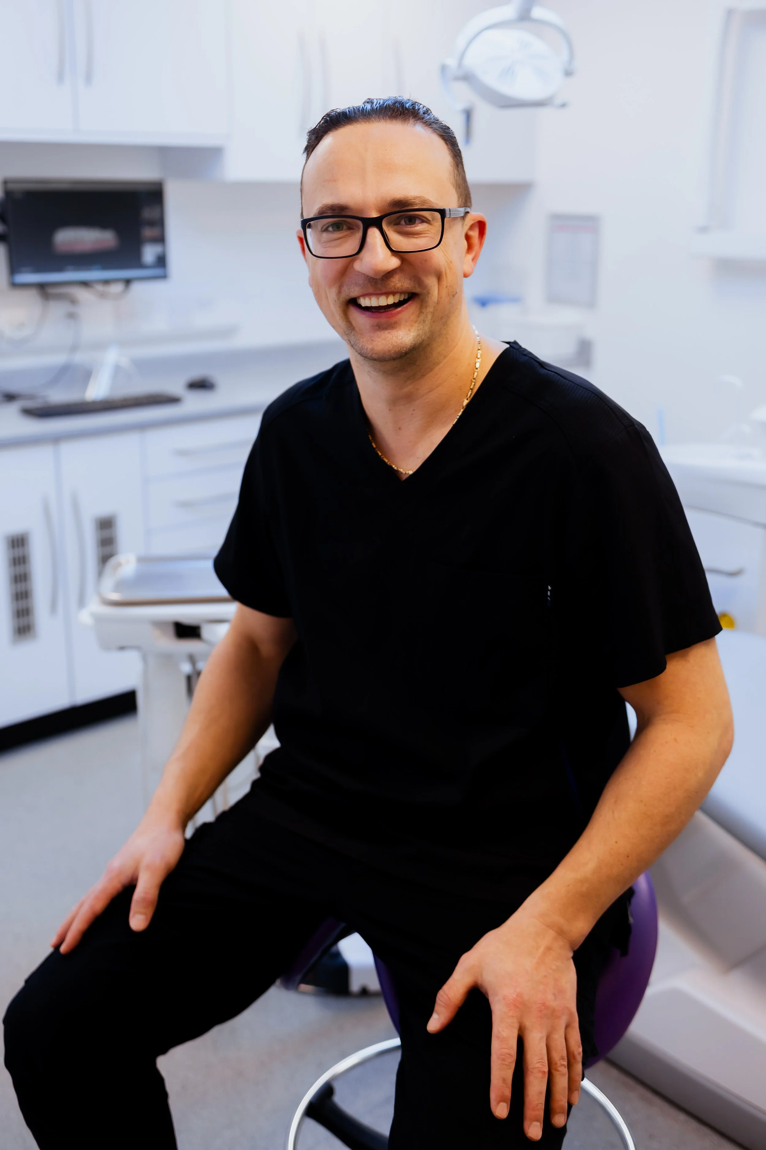 Professional headshot photography for dentist Dr Don at MyDentist Middlesbrough