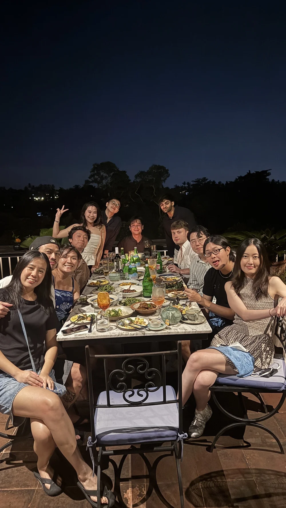 The Baseline group at dinner in Ubud, Bali