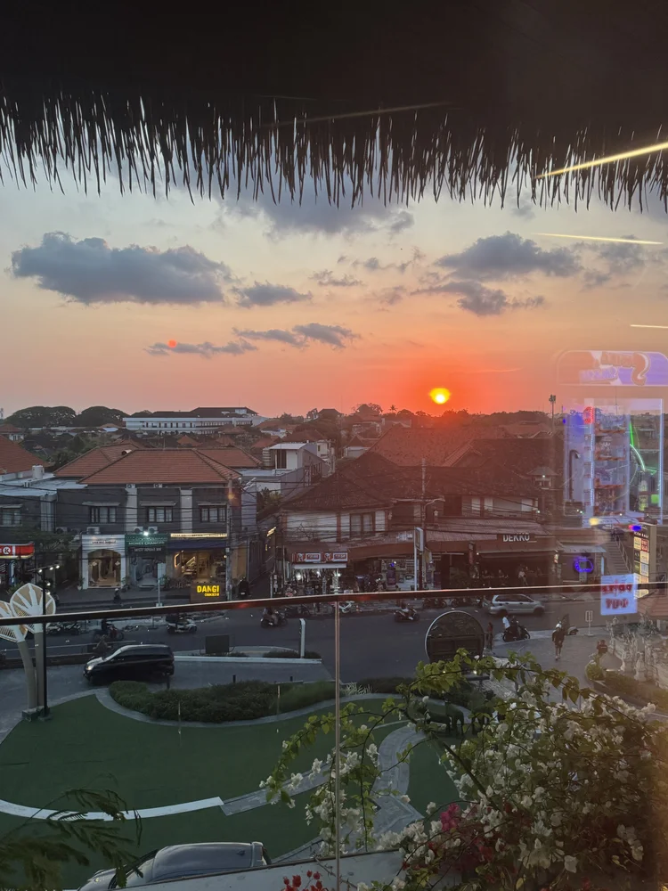 Sunset view on a retreat