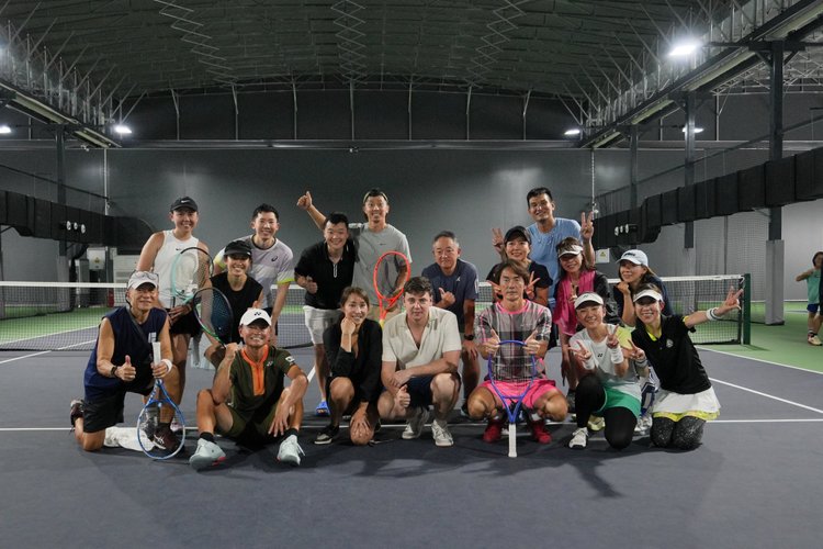 Group photo after a session
