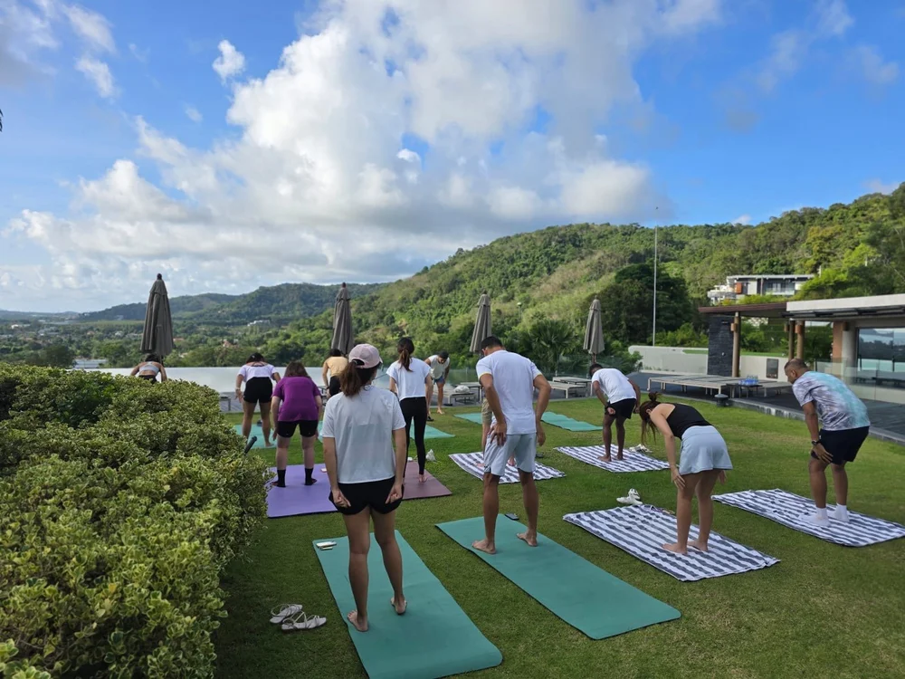 Morning yoga in Phuket