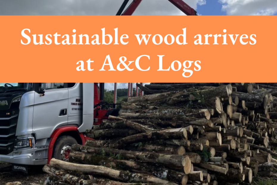 Sustainable wood arrives at A&amp;C Logs