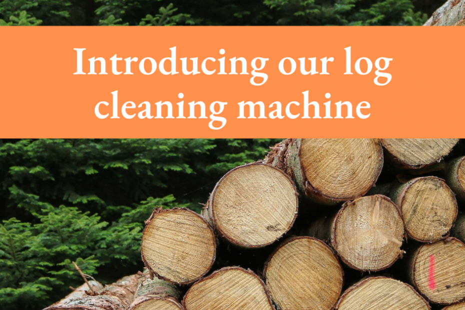 Introducing our log cleaning machine