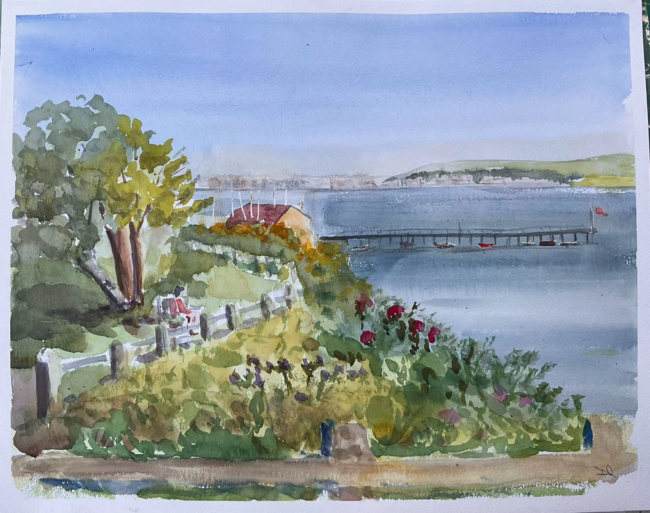 Poole Harbour from Evening Hill