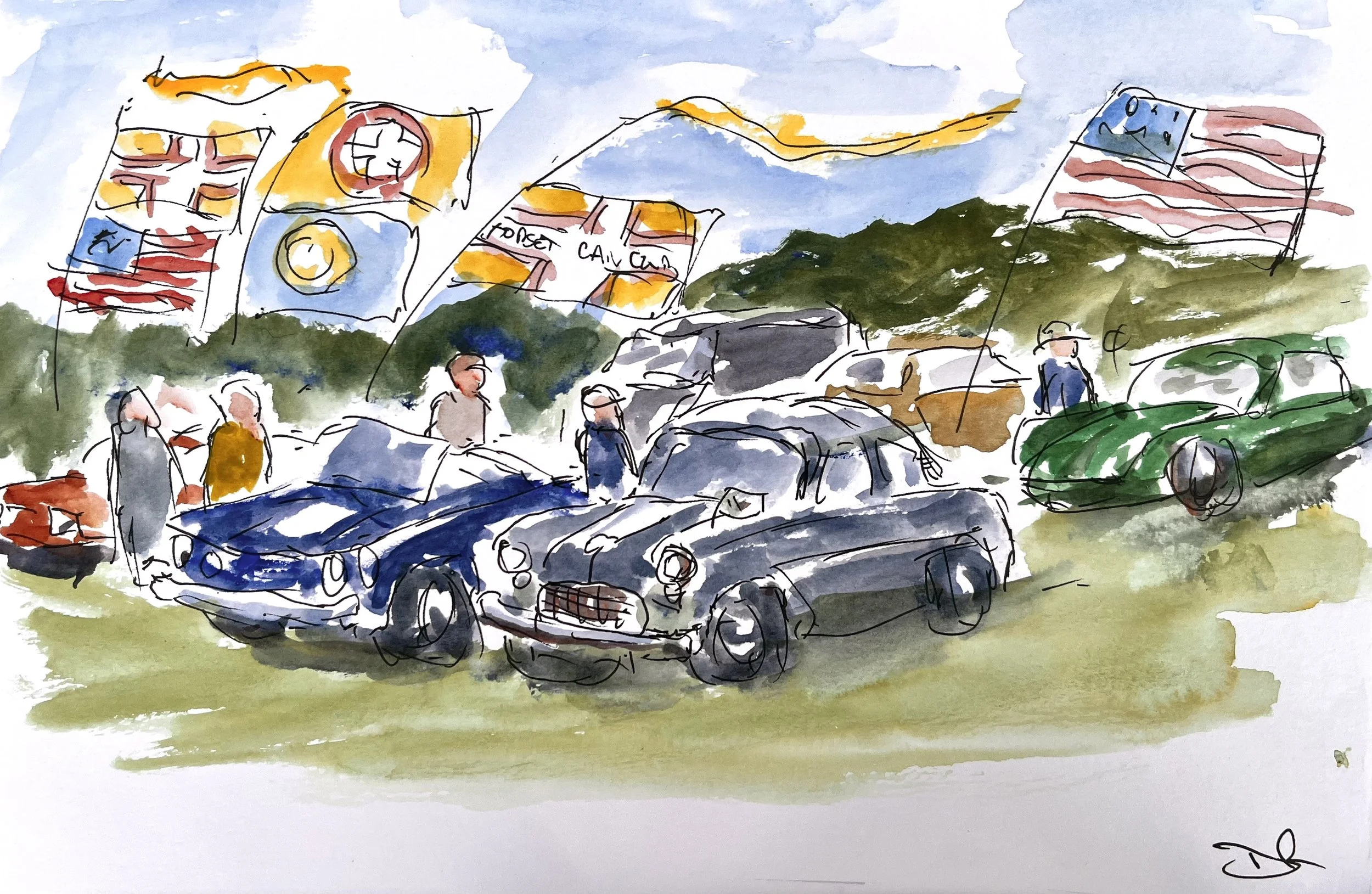 Bournemouth Car club at Corfe Mullen Carnival
